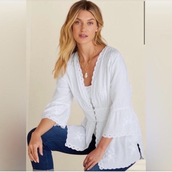 Soft Surroundings Tops - NWT Soft Surroundings ICON Melissani tunic and tank. White. Size large.